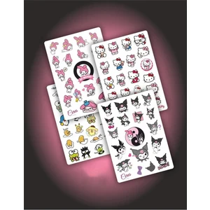 Kt Grup Kuromi Hello Kitty Keroppi My Melody 4 Sayfa 77 Etiket Planlayıcı Telefon Sticker Seti