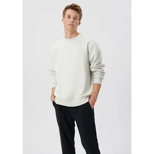 Bisiklet Yaka Gri Sweatshirt