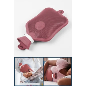 Bebelav Kauçuk Termofor Kokusuz Sıcak Su Torbası Pembe 2 lt