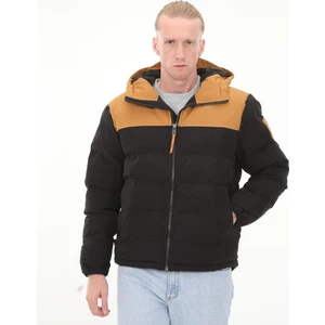 TB0A6U7SP571 Timberland Dwr Welch Mountain Hooded Puffer Jacket Erkek Mont Siyah