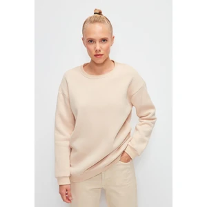 Muni Muni Bisiklet Yaka Düz Renk Sweatshirt