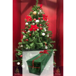 My Party Store 180 cm 580 Dal Metal Ayaklı Taşıma Saklama Çantalı Yılbaşı Çam Ağacı