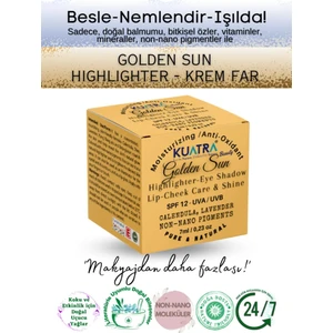 Golden Sun Doğal Içerikli Nemlendirici Balm (Highlighter - Göz Farı- Highlighter ) 7Ml