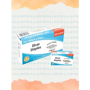 Zımba Teli 24 6 1000 x 10 Adet Silver Nikel Kararmayan Dayanıklı Malzeme