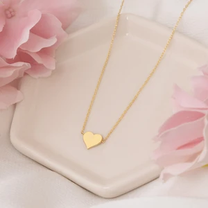 Dkmn Silver Içi Dolu Kalp Kolye