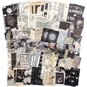 200 Parça Retro Temalı Scrapbook, Scrapbooking Journal Vintage Set