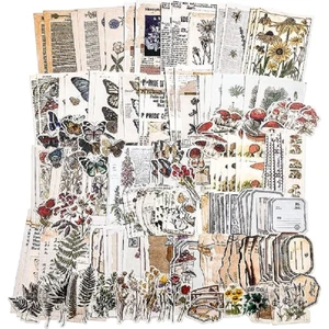 200 Parça Retro Temalı Scrapbook, Scrapbooking Journal Vintage Set