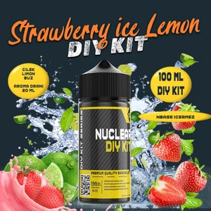 Nuclear Kimya Strawberry Ice Lemon Dıy Kit Çilek Limon Buz Gıda Aroması ( 6 ml Aroma Içerir ) 100 ml