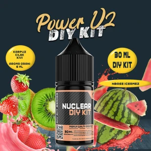 Nuclear Kimya Power V2 Dıy Kit Karpuz Çilek Kivi Gıda Aroması ( 6 ml Aroma Içerir ) 30 ml