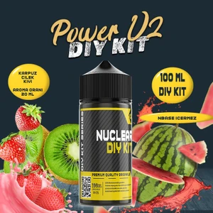 Nuclear Kimya Power V2 Dıy Kit Karpuz Çilek Kivi Gıda Aroması ( 6 ml Aroma Içerir ) 100 ml