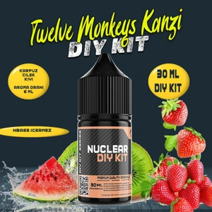 Nuclear Kimya Kanzi 30 60 100 ml Dıy Kit Karpuz Çilek Kivi Gıda Aroması ( 6 ml Aroma Içerir )