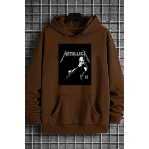 Only Trendwear Metalica Baskılı Oversize Sweatshirt