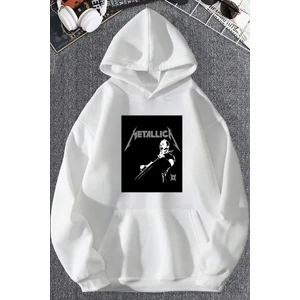 Only Trendwear Metalica Baskılı Oversize Sweatshirt