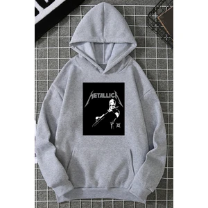 Only Trendwear Metalica Baskılı Oversize Sweatshirt