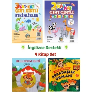 Sincap Kitap Çiftlik, Ingilizce Destekli- 2-3 Yaş Cırt Cırtlı Etkinlikler-4 Kitap
