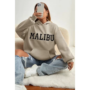 Only Trendwear  Malıbu Baskılı Oversize Sweatshirt