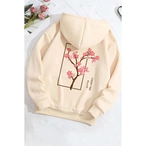 Only Trendwear Cherry Tree Baskılı Oversize Sweatshirt