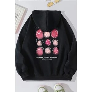 Only Trendwear Unisex Heart Sırt Baskılı Oversize Sweatshirt