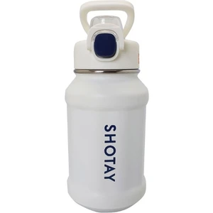 ST 8238 Çelik Pipetli Matara 720 ml Beyaz