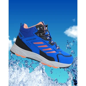 1783 Anatomik Tabanlı Lastik Bağcıklı Çocuk Trekking Spor Bot - NKT01783-SAX Mavi-34