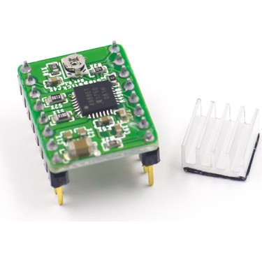 A4988 2A Yeşil Soğutuculu Step Motor Sürücü Kartı 3D Fiyatı