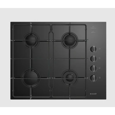 Arçelik D 651-1 4 Gözlü Gazlı Ocak Siyah Cam Yüzey Modern Tasarım ve Kolay