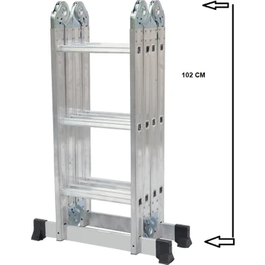 Beykon Katlanır Çok Amaçlı Merdiven 3.50 M 12 Basamaklı (By