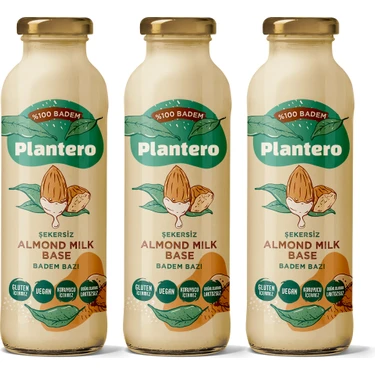 Plantero 3'lü Badem Sütü Bazı Konsantre 250