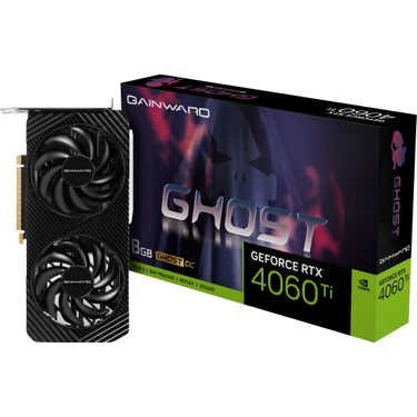 GAINWARD RTX 4060Tİ GHOST OC 8GB GDDR6 128 Bit  Nvidia Ekran