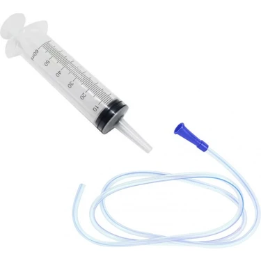 QBR Home Plastik Şırınga Hortumlu Büyük 50ML - Sıvı Çekme