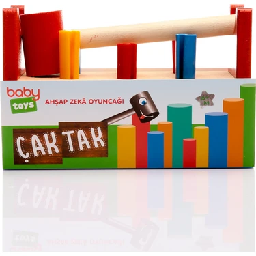 Baby Toys Montessori Ahşap Çak Tak