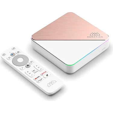 Homatics Box R 4K Plus Rose Gold Orjinal Lisanslı Android Tv