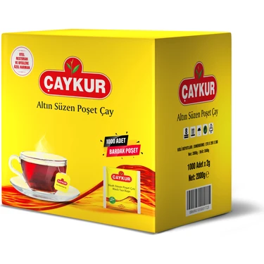 Çaykur Altın Süzen Bardak Poşet Çay 2 Gr. 1000' Li