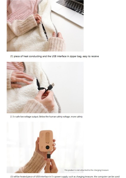 El Isıtıcı USB Elektrikli Battaniye Isıtıcı Yatak Yumuşak Kalın Isıtıcı Ev Ofis Için Elektrikli Isıtma Mat (A) (Yurt Dışından) fırsatları