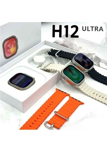 H12 Ultra Watch 9 Ultra Serisi 49MM Gps/nfc/pusula Özellikli Tft Ekran 2023 Akıllı Saat