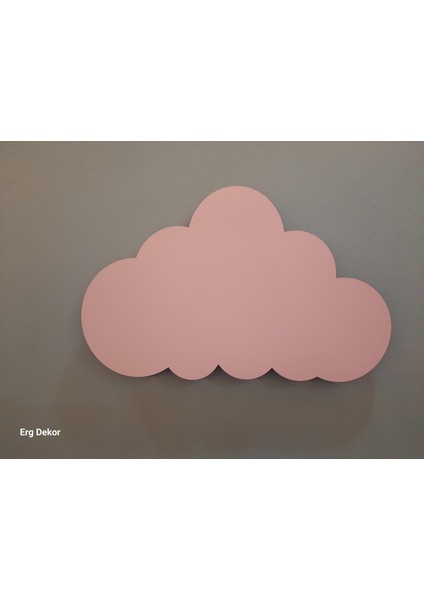 Çocuk Odası Dekoratif Ahşap Bulut Gece Lambası Ledli Aydınlatma