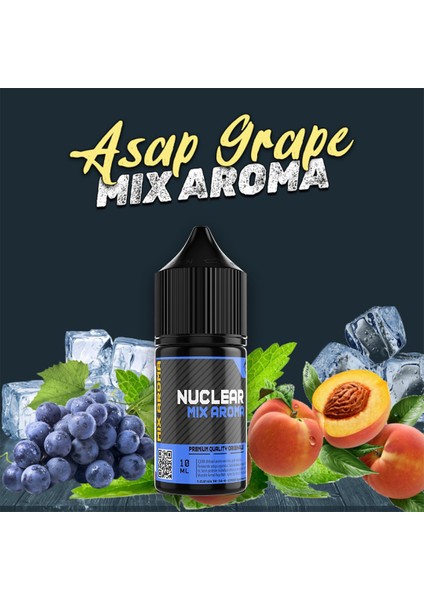 Mix Aroma Asap Grape Nastly Juice Siyah Üzüm Buz Gıda Aroması 10 ml