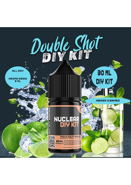 Nuclear Kimya Double Shot 30 60 100 ml Dıy Kit  Gıda Aroması ( 6 ml Aroma Içerir )