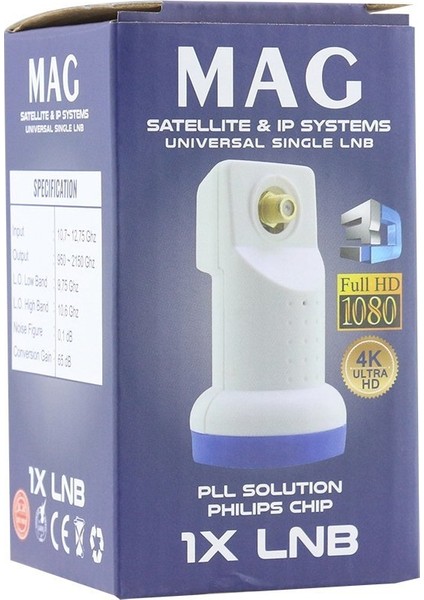 Mag Tekli Sıngle Lnb Altın Uçlu Sharp Chip 0.1db (81)