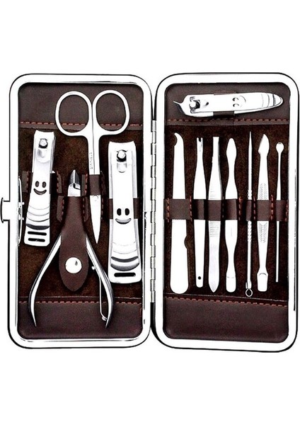 Tırnak Bakımı Tırnak Makası Set Full Profesyonel Törpü Manikür Pedikür Seti 13 Parça modelleri