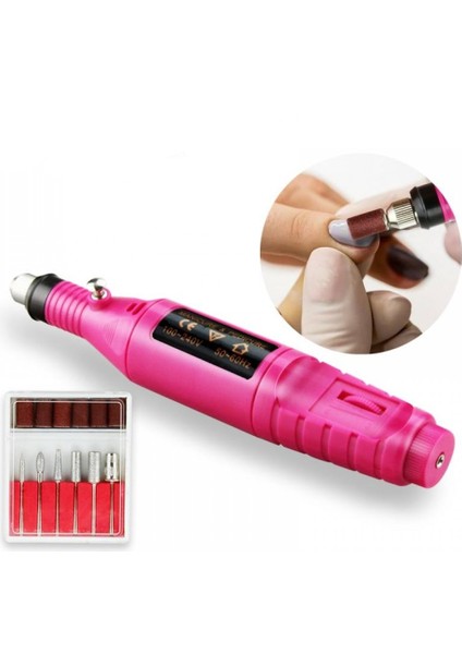 6 Uçlu Elektrikli Manikür Pedikür Seti (2000-300RPM Hız)