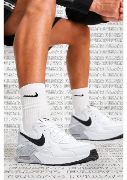 Air Max Excee Leather Sneaker White Hakiki Deri Günlük Spor Ayakkabı Beyaz