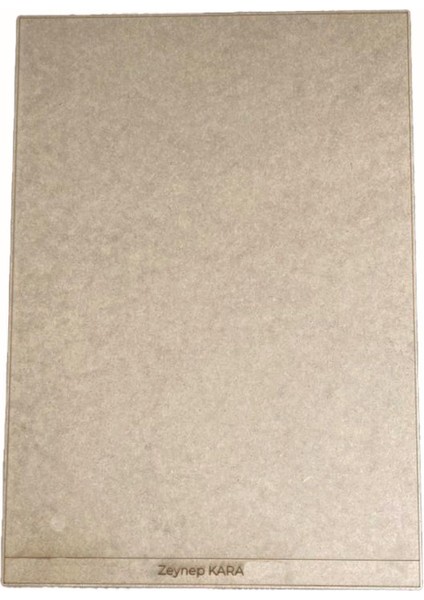 Kişiselleştirilebilir Duralit Mdf Resim Altlığı Ham Mdf 35 x 50 cm 3mm Levha