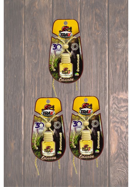 Odunsu - 3'lü Aynaya Asmalı Ipli Aromalı Dekoratif Araç Parfümü fiyatları