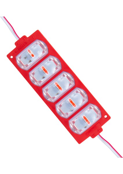 Modül LED 12V 4W Kırmızı 3030 10 x 53.8 mm IP65 260-280LM 180 Derece (81)