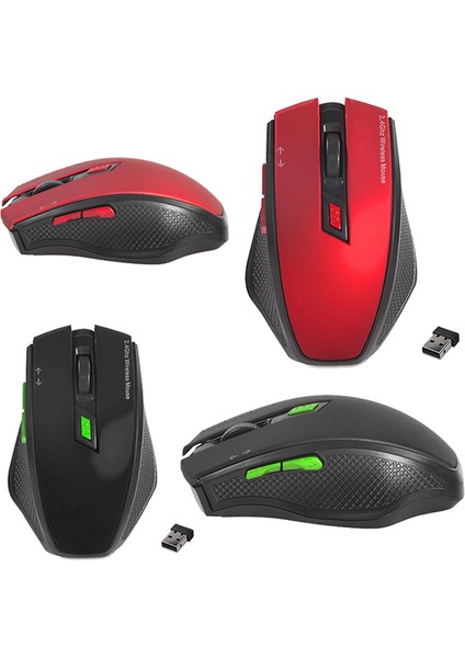 Everest SMW-777 USB 2.4ghz Optik Kablosuz Mouse (Kırmızı*siyah) (81)