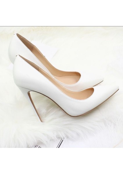 Kadın Beyaz Stiletto Ayakkabı fiyatları