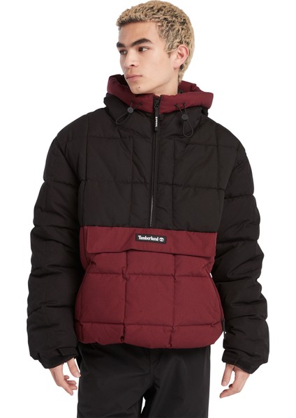 Siyah Erkek Kapüşonlu Mont TB0A6JUDDY91_PULLOVER Puffer Jacket