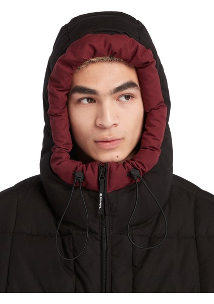 Siyah Erkek Kapüşonlu Mont TB0A6JUDDY91_PULLOVER Puffer Jacket