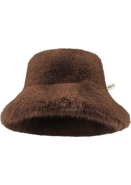 Kadın Sonbahar ve Kış Düz Renk Peluş Şapka (Yurt Dışından)